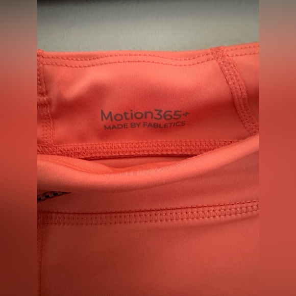 Fabletics Motion365+ High-Waisted Bungee Workout Legging Coral XS - Picture 8 of 13